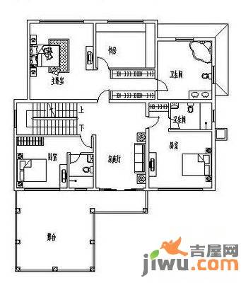 坡岭顿小镇4室2厅3卫270㎡户型图