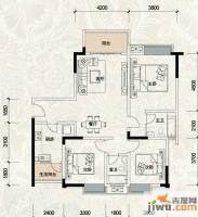 渝能国际幸福成双二期3室2厅2卫101.9㎡户型图