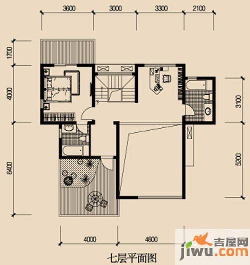 龙湖悠山小筑3室2厅2卫153㎡户型图