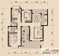 龙湖悠山小筑3室2厅2卫99㎡户型图