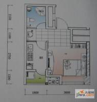 御锦江都1室0厅1卫29.3㎡户型图