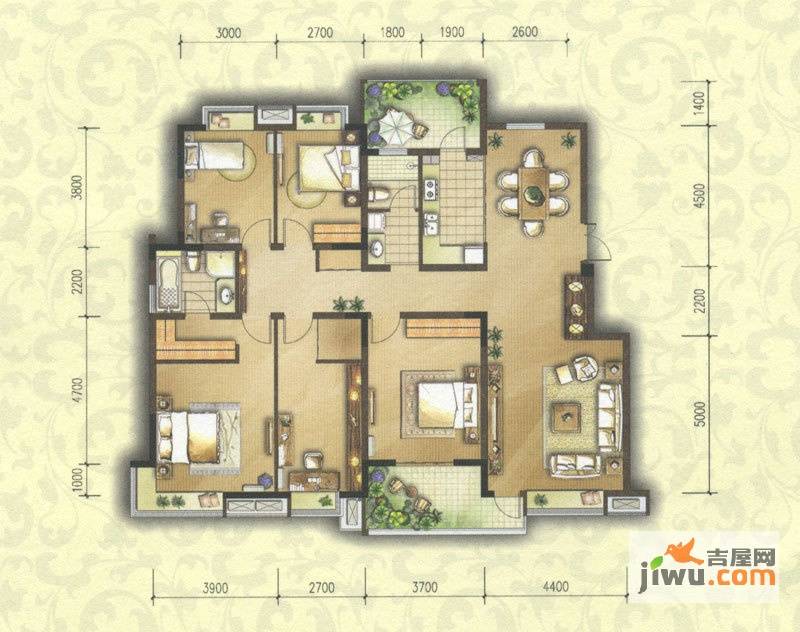 紫庐5室2厅2卫181㎡户型图