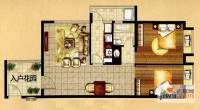 21世纪国际公寓2室2厅1卫83.8㎡户型图