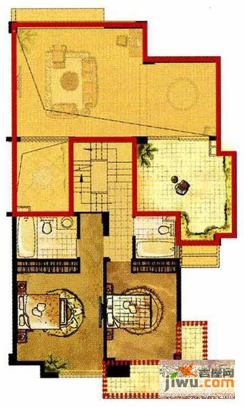 栖园4室2厅4卫268㎡户型图