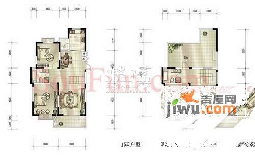 国信阅景龙华3室2厅2卫户型图