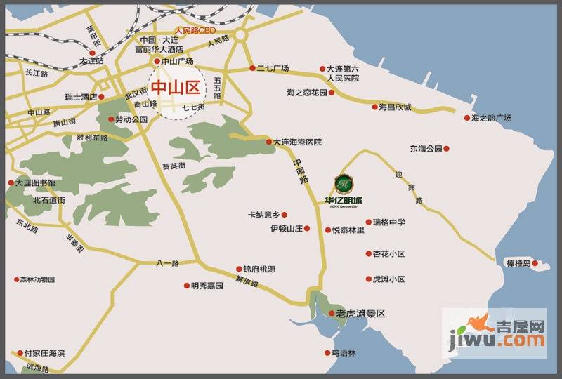 华亿明城位置交通图图片