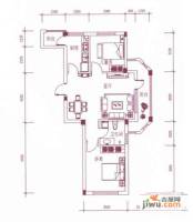 新星艾维尼小城2室1厅1卫75㎡户型图