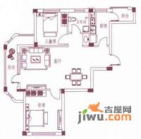 新星艾维尼小城2室1厅1卫户型图