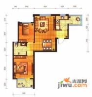 新星艾维尼小城2室2厅1卫户型图