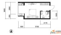 新希望家园1室0厅1卫30.8㎡户型图