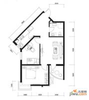 新希望家园3室1厅1卫85.3㎡户型图