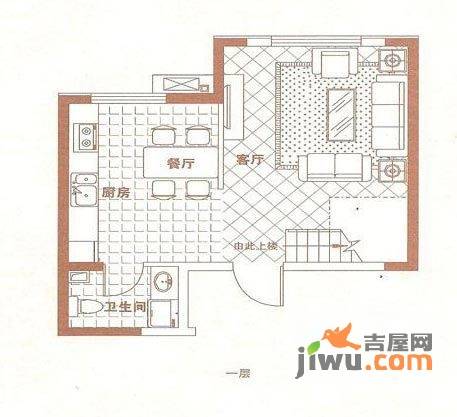 中央复兴里2室2厅2卫110.4㎡户型图