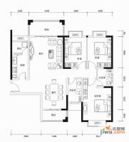 海岸郁金香花园3室2厅2卫137.8㎡户型图