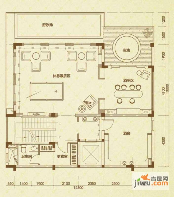 氧立方森林公馆4室3厅5卫450㎡户型图