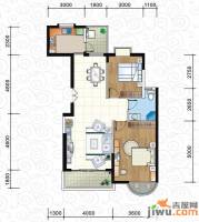 学苑公馆2室2厅1卫100.4㎡户型图