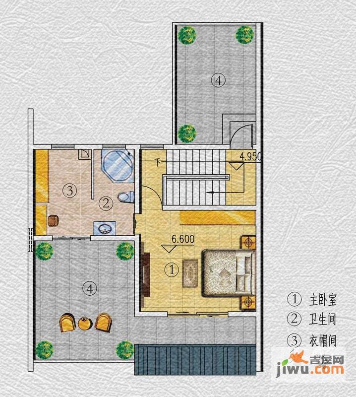 王府花园3室3厅2卫238.1㎡户型图