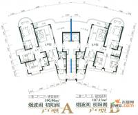 蔚蓝海语印象3室2厅2卫190.9㎡户型图