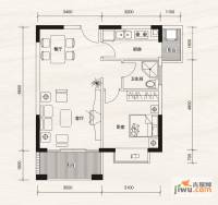 城市海岸1室1厅1卫78.4㎡户型图