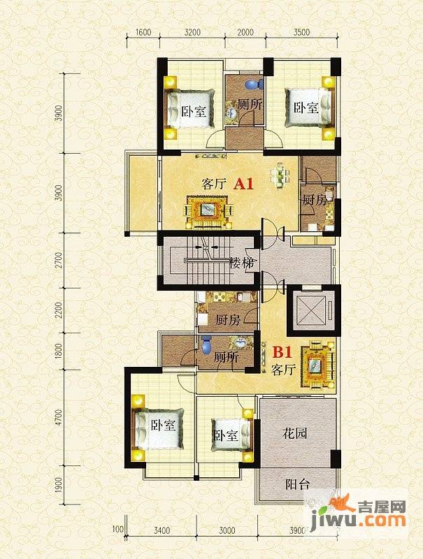 春华公寓2室2厅0卫176.6㎡户型图