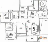 香樟林风情街3室2厅2卫121.6㎡户型图