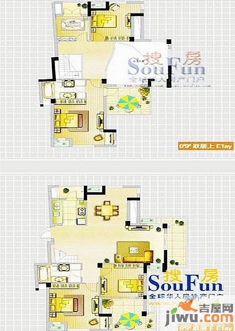 华芳东鼎世纪3室2厅1卫119.3㎡户型图