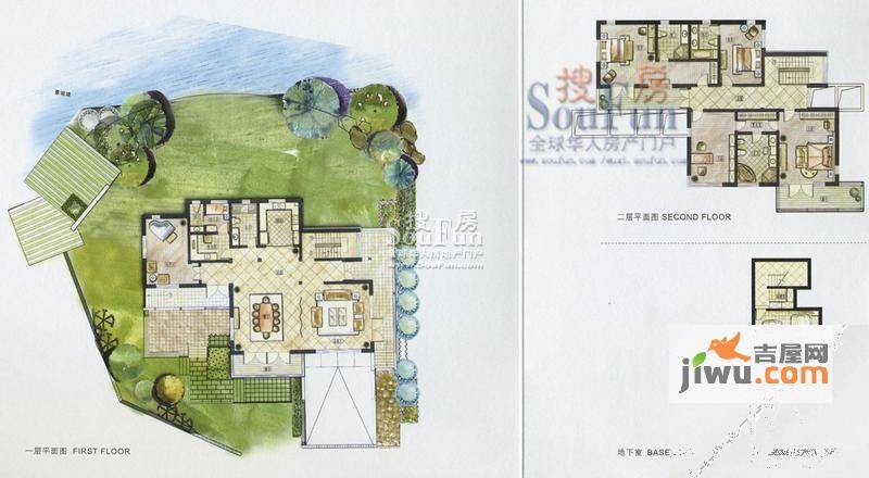 半山一号4室3厅5卫438.2㎡户型图