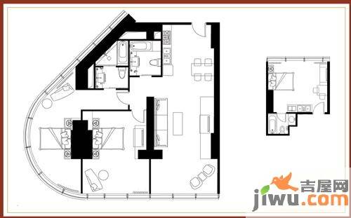 润华国际大厦商铺普通住宅225㎡户型图