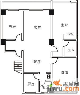 合鑫广场3室2厅2卫141㎡户型图