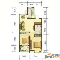 香缇树2室2厅1卫91.2㎡户型图