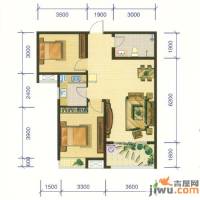 香缇树2室2厅1卫92㎡户型图