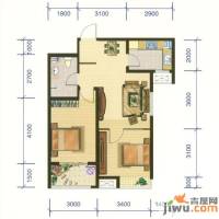 香缇树2室2厅1卫76㎡户型图