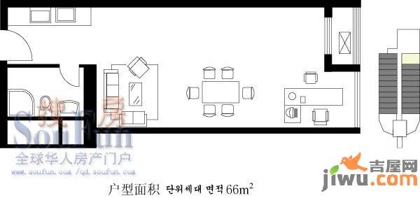 青岛启阳国际普通住宅133㎡户型图