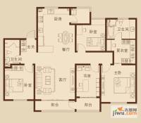 天泰新罗园4室2厅2卫165㎡户型图