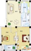 澜溪镇2室2厅1卫78.2㎡户型图
