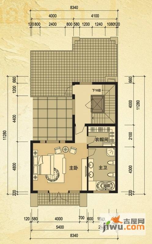 天马相城一期6室2厅4卫104.3㎡户型图