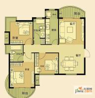 天马相城一期3室2厅2卫125.5㎡户型图