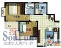 半岛蓝湾2室2厅1卫71.3㎡户型图