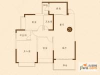 济南恒大名都3室2厅2卫135㎡户型图