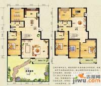 汇东香墅里4室3厅4卫307.6㎡户型图