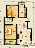 汇东香墅里2室2厅1卫96.5㎡户型图