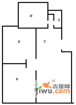 龙园2室2厅1卫户型图