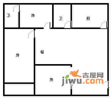 龙园4室2厅2卫户型图