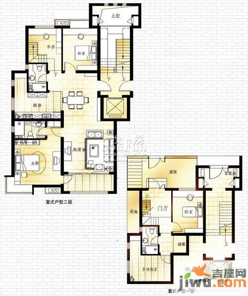 东山墅5室3厅3卫166㎡户型图