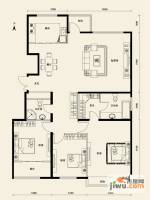 银丰花园3室2厅2卫131.5㎡户型图