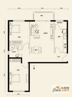 银丰花园2室2厅1卫101㎡户型图