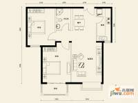 银丰花园2室2厅1卫88㎡户型图