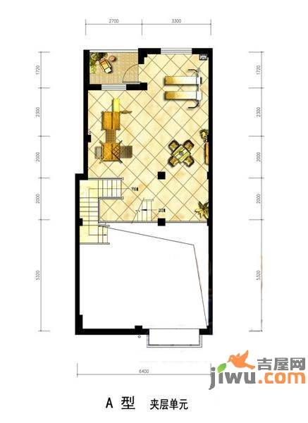 御景山墅4室2厅3卫90㎡户型图