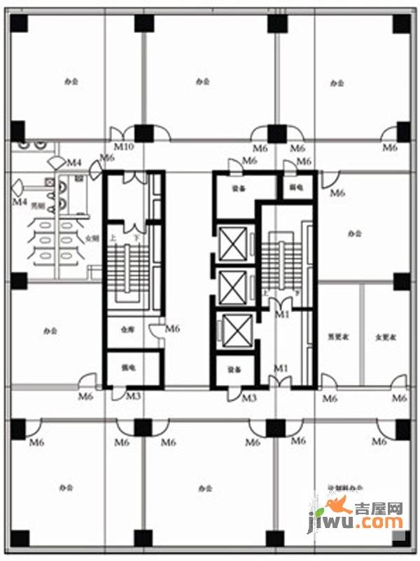 金龙大厦普通住宅900㎡户型图