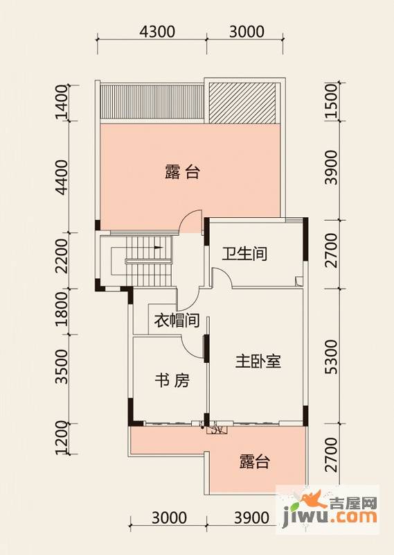 溪山御景4室2厅2卫174.2㎡户型图