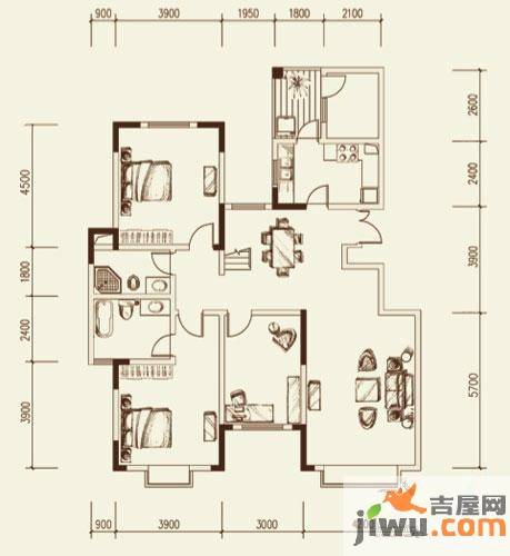 银地班芙小镇5室2厅3卫248.1㎡户型图